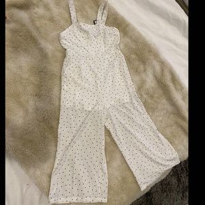 Polka dots capri jumpsuit